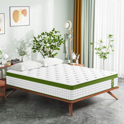12" Hybrid Mattress With Gel Memory Foam & Pocket Springs