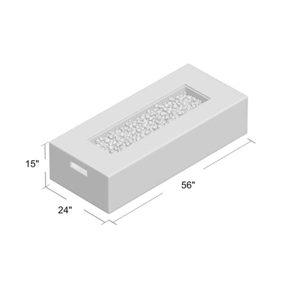 Mesa para fogata de propano para exteriores
