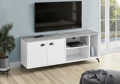 Mueble de TV, consola, centro de entretenimiento multimedia, mueble de almacenamiento, contemporáneo y moderno