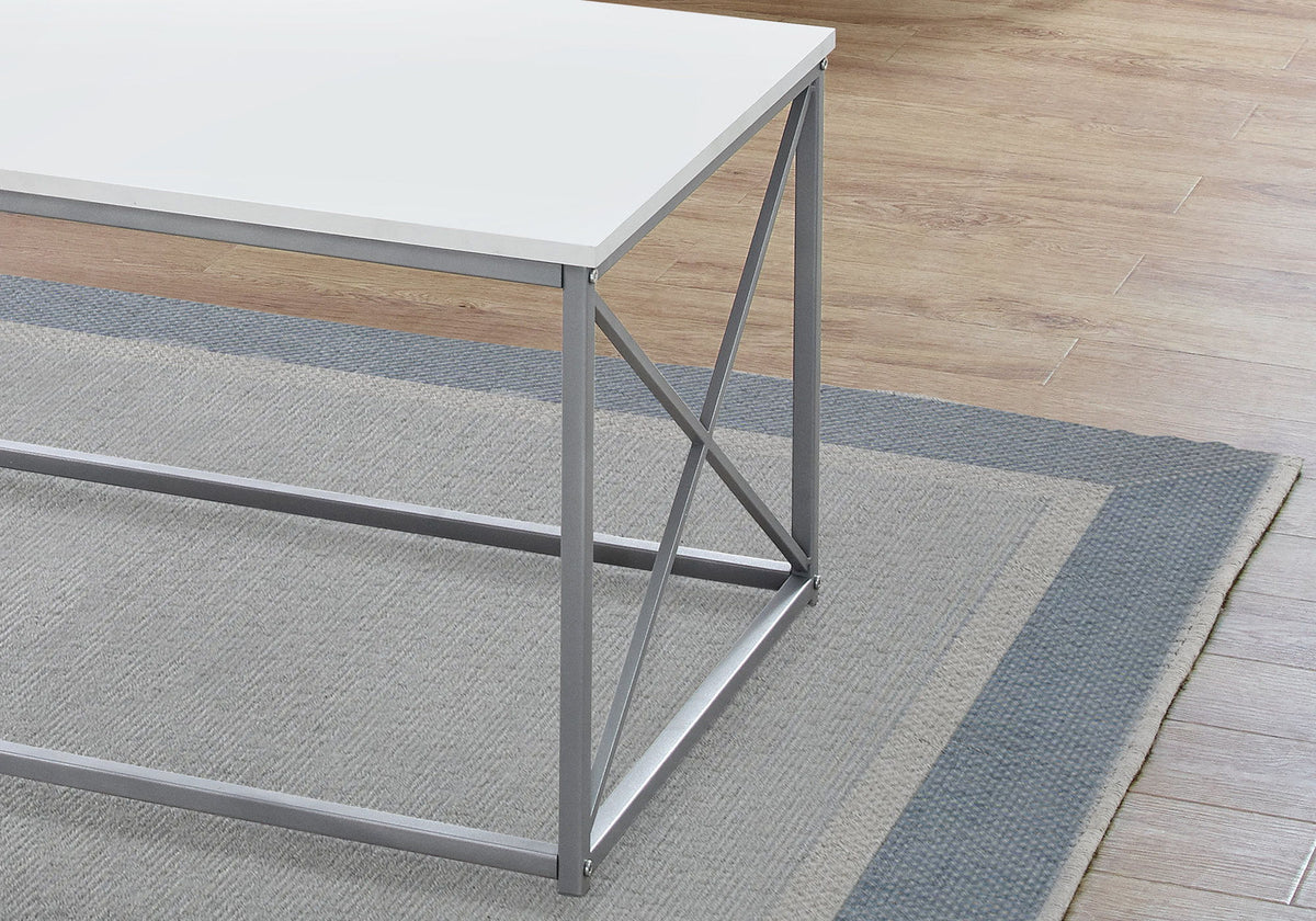 Table Set, Coffee, End, Side, Accent, Living Room, Contemporary, Modern (Set of 3) - White