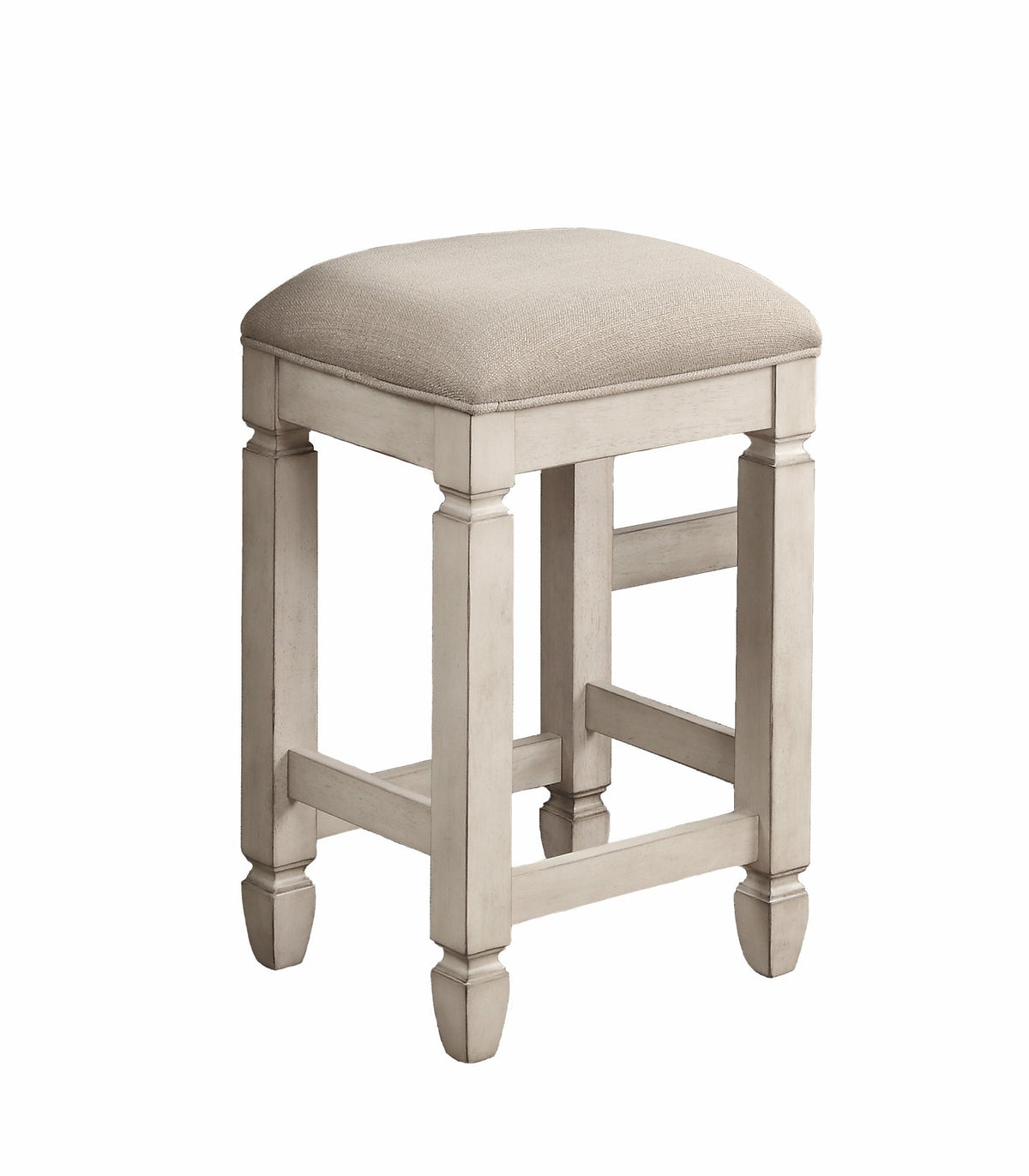 Consola con 4 taburetes - Blanco antiguo