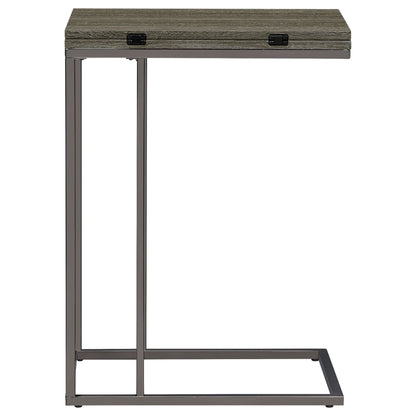 Mortimer - Snack Table With Expandable Top - Gray