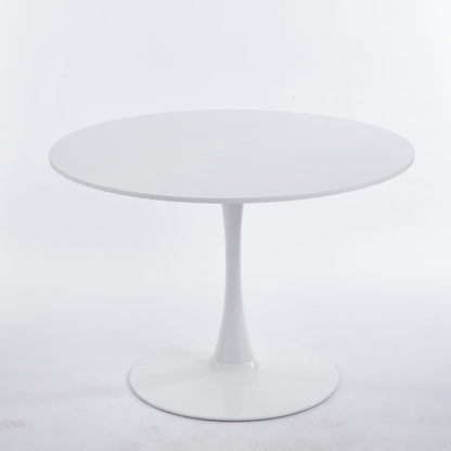 Mid-Century Tulip Dining Table With Round Top
