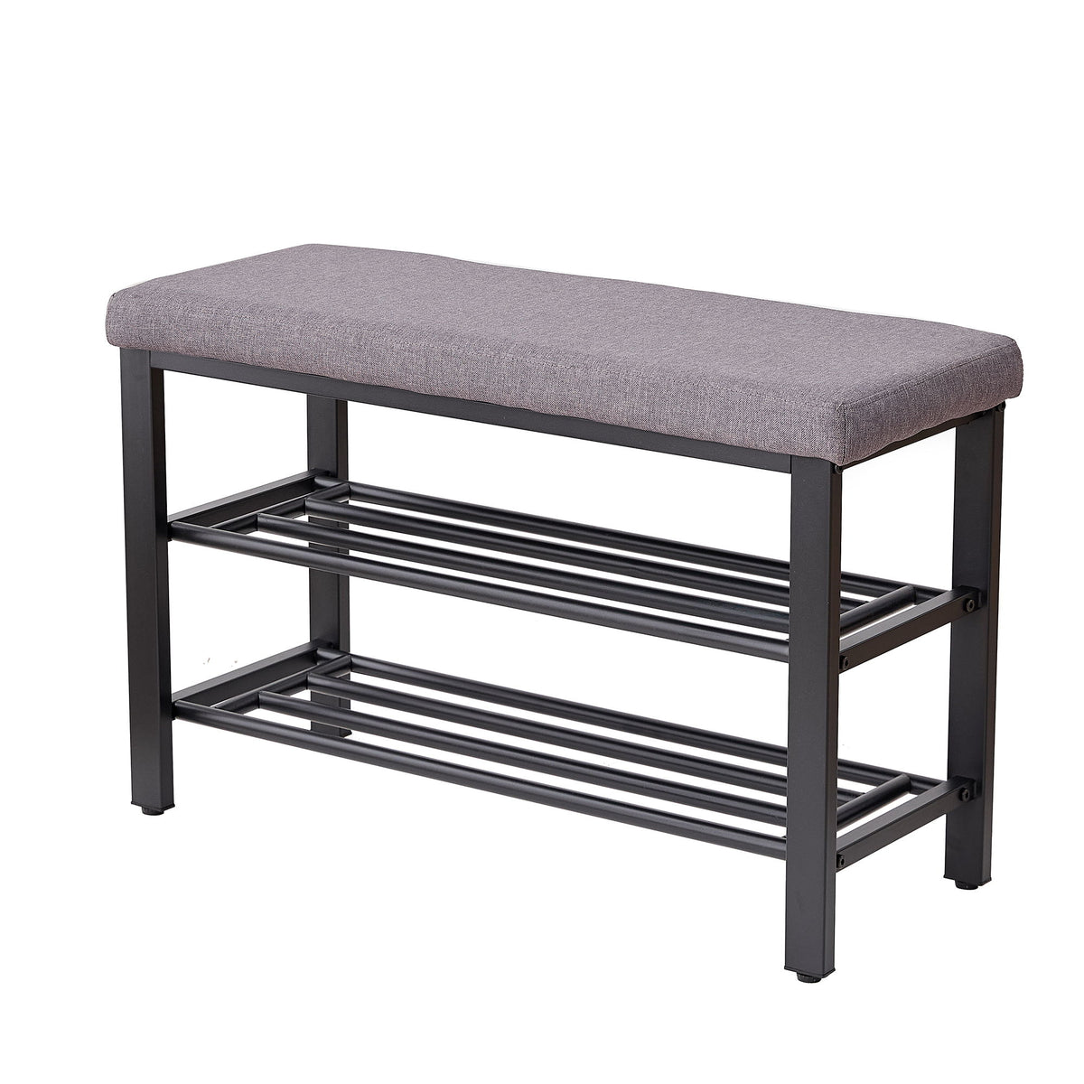 Shoe Bench With Cushion, Storage Seat For Entryway