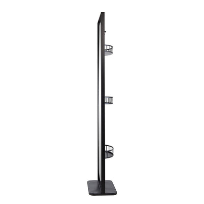 Full Length Standing Mirror, 360° Swivel Floor Mirror For Bedroom - Black