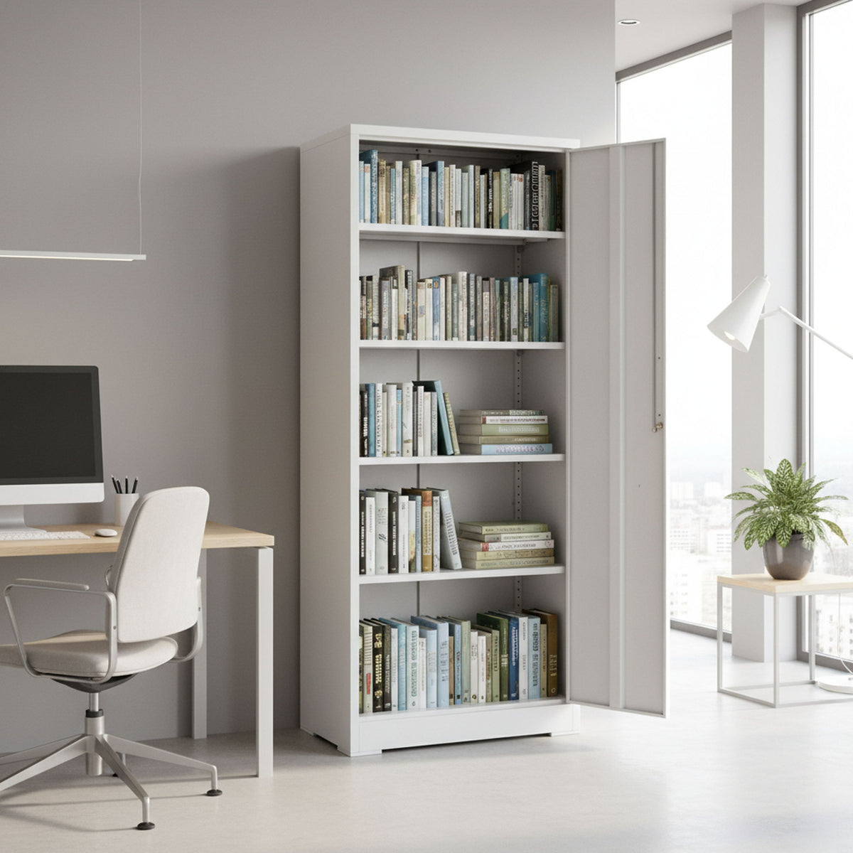 Ironclad - Storage Cabinet With Locking Doors And 4 Adjustable Shelves