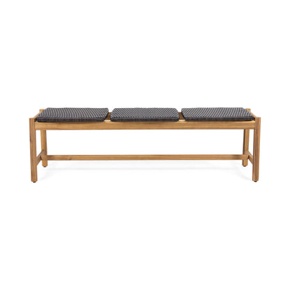 Cambria - Rustic 3 Seater Bench - Teak