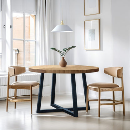 Round Dining Table - Wheat