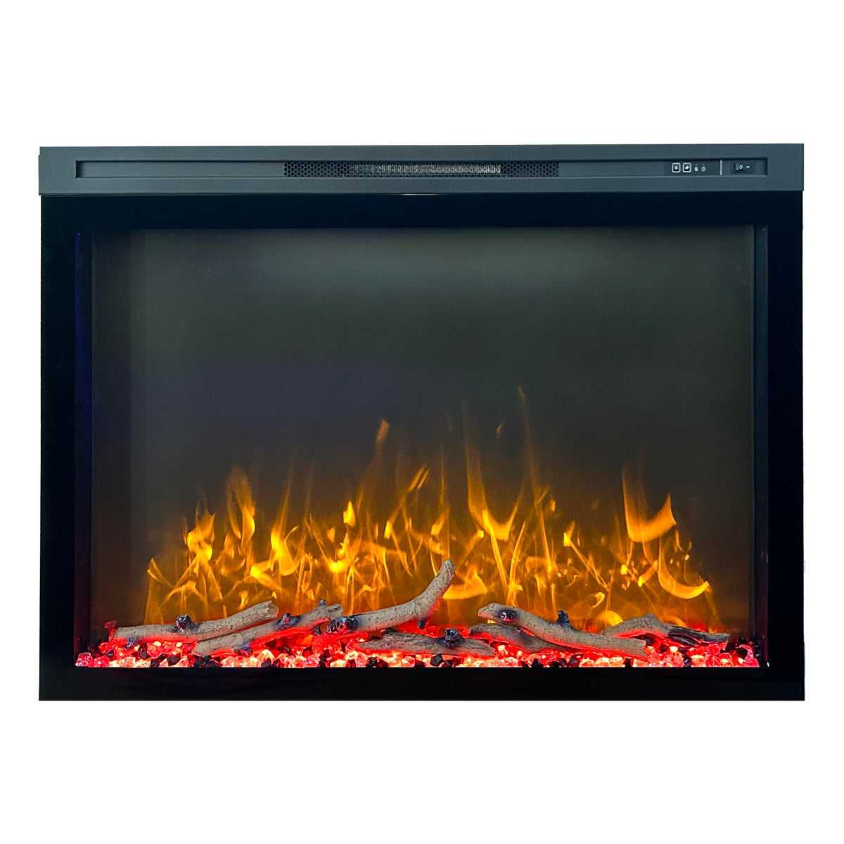 Built In Electric Fireplace With LED Flame Effects