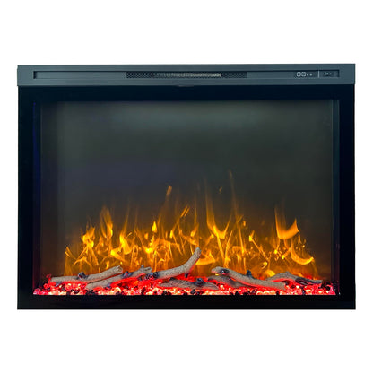 Built In Electric Fireplace With LED Flame Effects