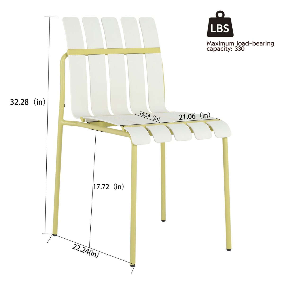 4 Piece Set Of Modern Color Block Designed Single Chairs With Long Table