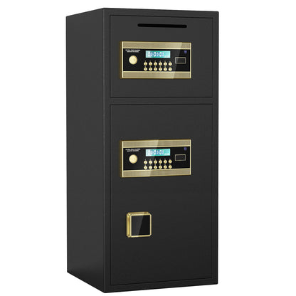 Large Double Door Coin Operated Safe, Digital Security Safe With Fireproof And Waterproof Bag