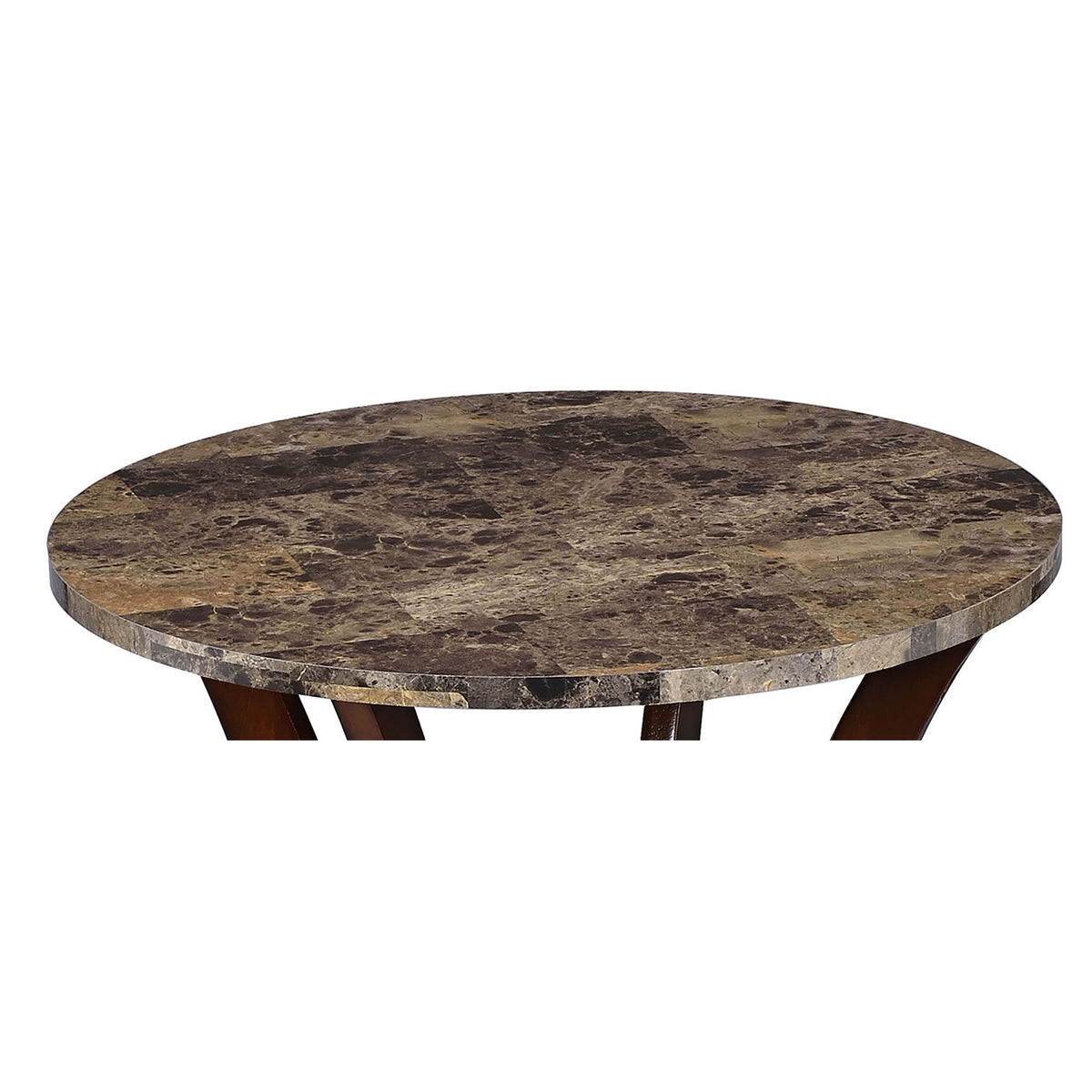 Round Accent Table - Brown
