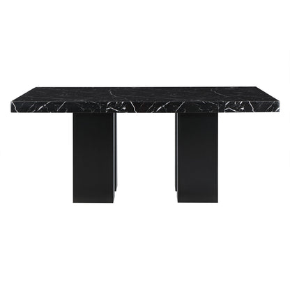 Jhoanna - 5 Pieces Dining Table Set - Black