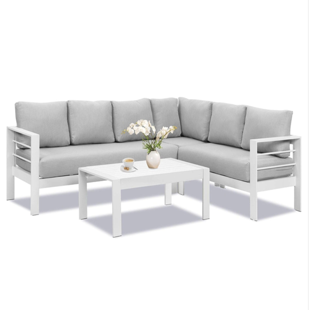 Outdoor Patio Set, All-Weather With Thick Cushions