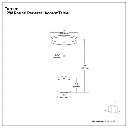 Turner - Side Table - Black