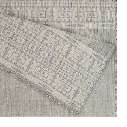 Sunshine - 5'3" X 7'3" Indoor, Outdoor Area Rug Polypropylene - Silver