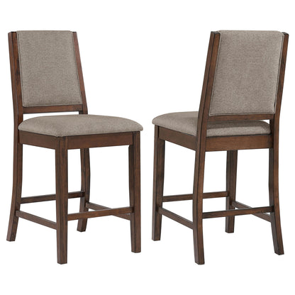 Allen - Upholstered Counter Chair (Set of 2) - Oak