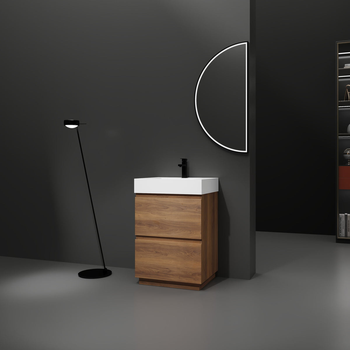 Modern Freestanding Bathroom Vanities With Single Sink Combo