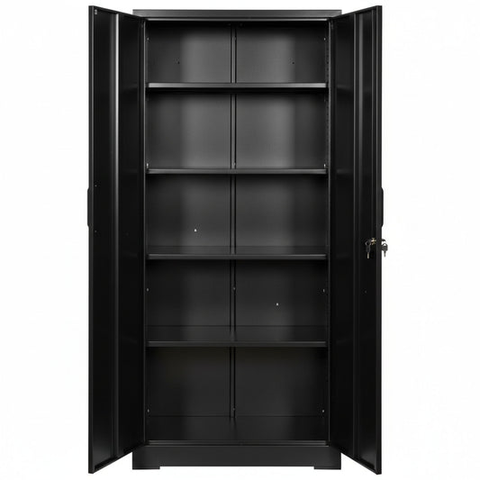 Ironclad - Storage Cabinet With Locking Doors And 4 Adjustable Shelves