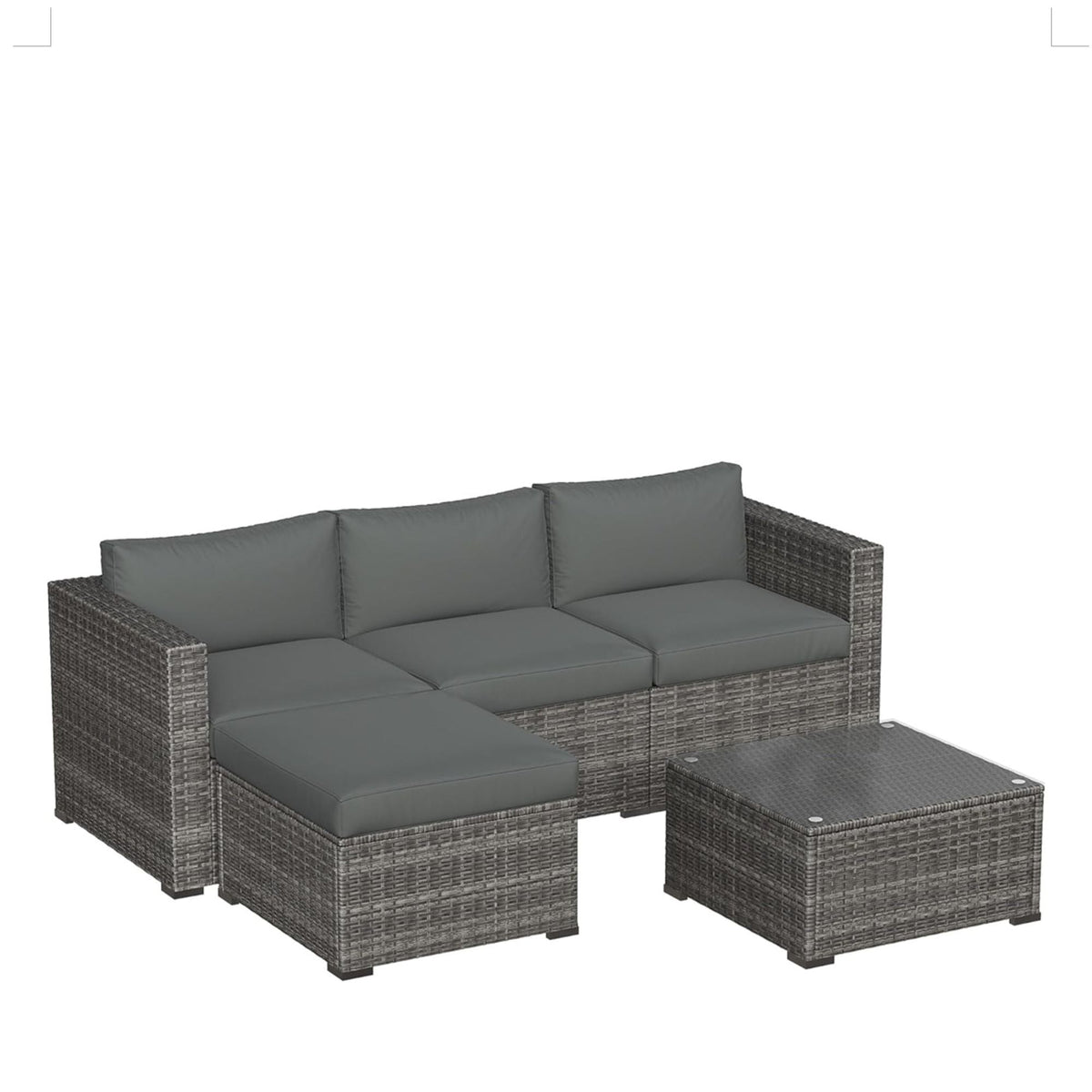 Modern Patio Set With Coffee Table